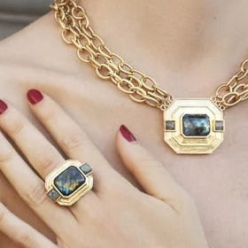 NIIKI PARIS NCN463 Golden Age bijoux en laiton doré à l&
