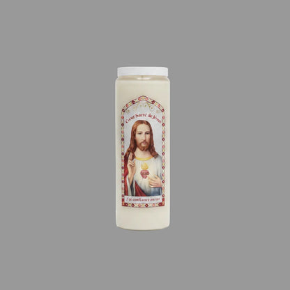 Bougie neuvaine – Neuvaine du sanctuaire de lourdes 2026, bougie de prière chrétienne issue d&