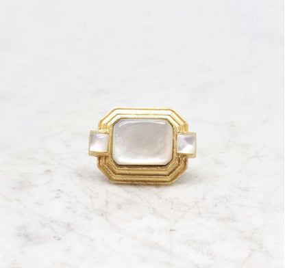 NIIKI 459 BAGUE GOLDEN ÂGE PIERRE NACRE