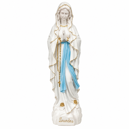 EVNL40BB 40 cm Vierge Marie fond blanc image IA