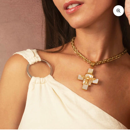 NIIKI PARIS NCN1197 Collier en laiton doré à l&