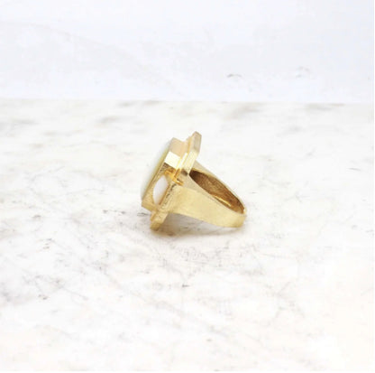 NIIKI 459 BAGUE GOLDEN ÂGE PIERRE NACRE
