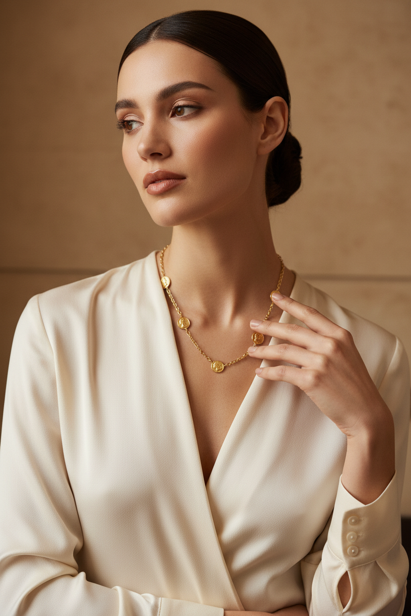 precomande 10 jour NIIKI PARIS NCN1393 Macima sautoir or/laiton (médaillon gravés) sur commande