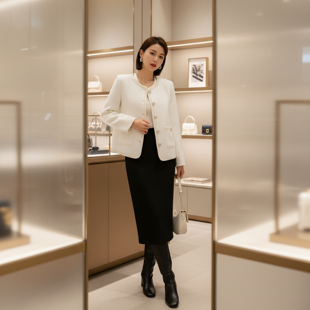 Veste très chic et tendance avec un liseré doré doré