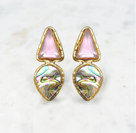 12 NIIKI paris  957 Caledonia bague(crystaux rose et abalone) Tout les bijoux NIIKI indisponibles sont en précommande dans un délai de 15 jours ouvrables voir en privé avec Laetitia .