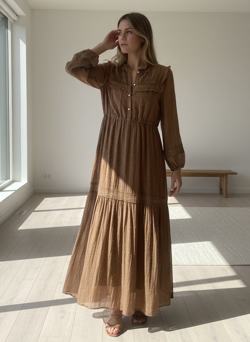 POPUP 9070 ROBE BOHÈME AVEC DES BRILLANTS