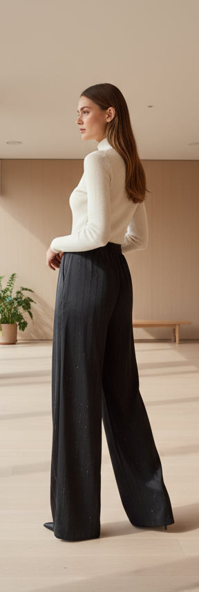 POPUP 9291 ENSEMBLE VESTE ET PANTALON EFFET SOIE