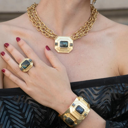 NIIKI PARIS NCN463 Golden Age bijoux en laiton doré à l&
