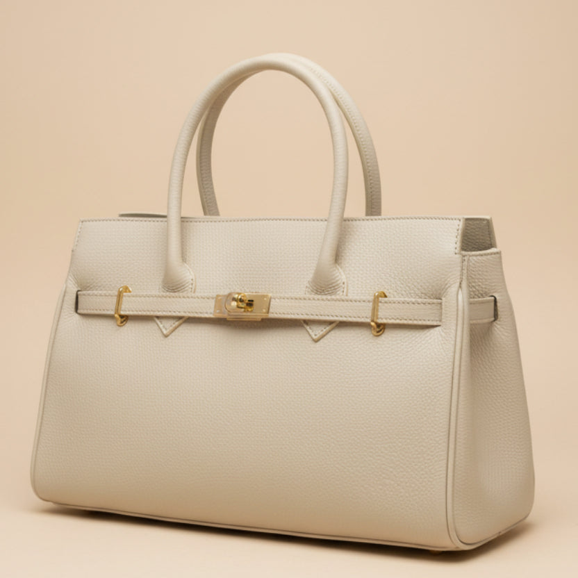 Sac structuré 2345 – sac à main femme en cuir texturé avec finitions dorées, format 39 × 25 × 16 cm et cinq coloris annoncés, accessoire chic pour les sorties, le bureau et le quotidien