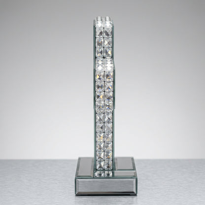 Croix miroir argentée de 25 cm, vue 3