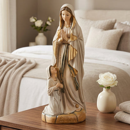 Vierge Marie et Bernadette EVNAP 20 O photo originale 1