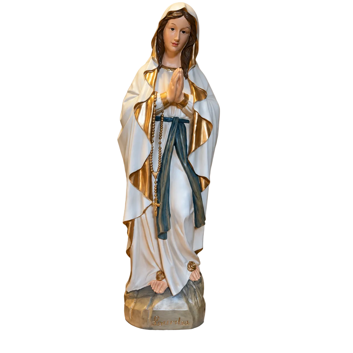 Statue EVNL100O — recueillement, mise en scène IA