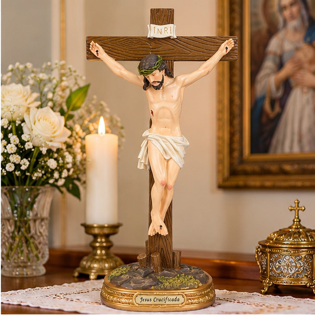 Jésus crucifié 40 cm référence 09684440 vue 2