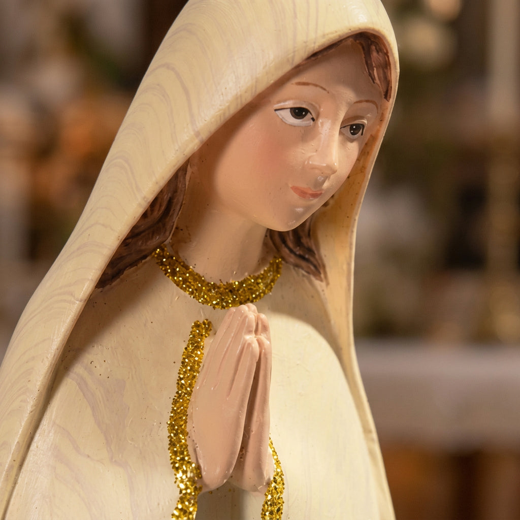 Vierge Marie avec Bernadette 22 cm, photographie 4