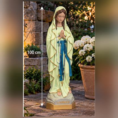 Vierge fluorescente de Lourdes – jardin