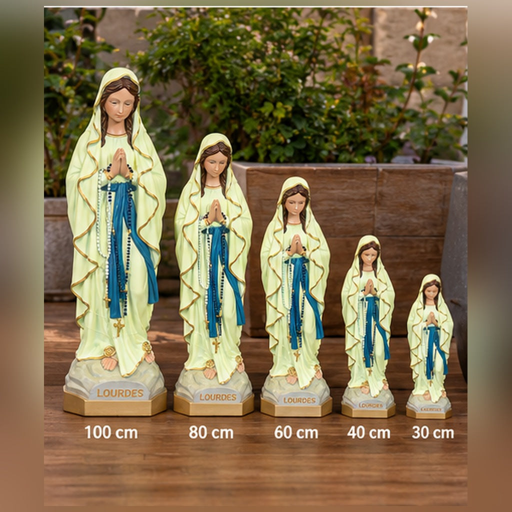 Vierge fluorescente de Lourdes – tailles